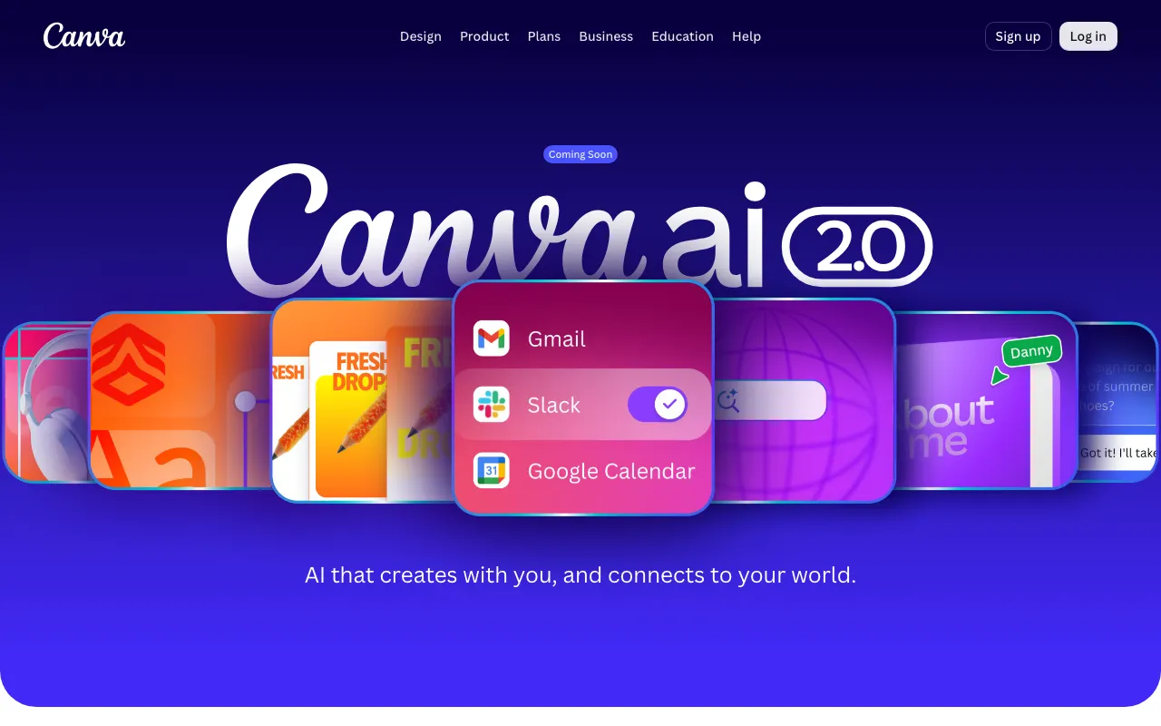 Page d'accueil de Canva Magic Studio le 2026-09-19