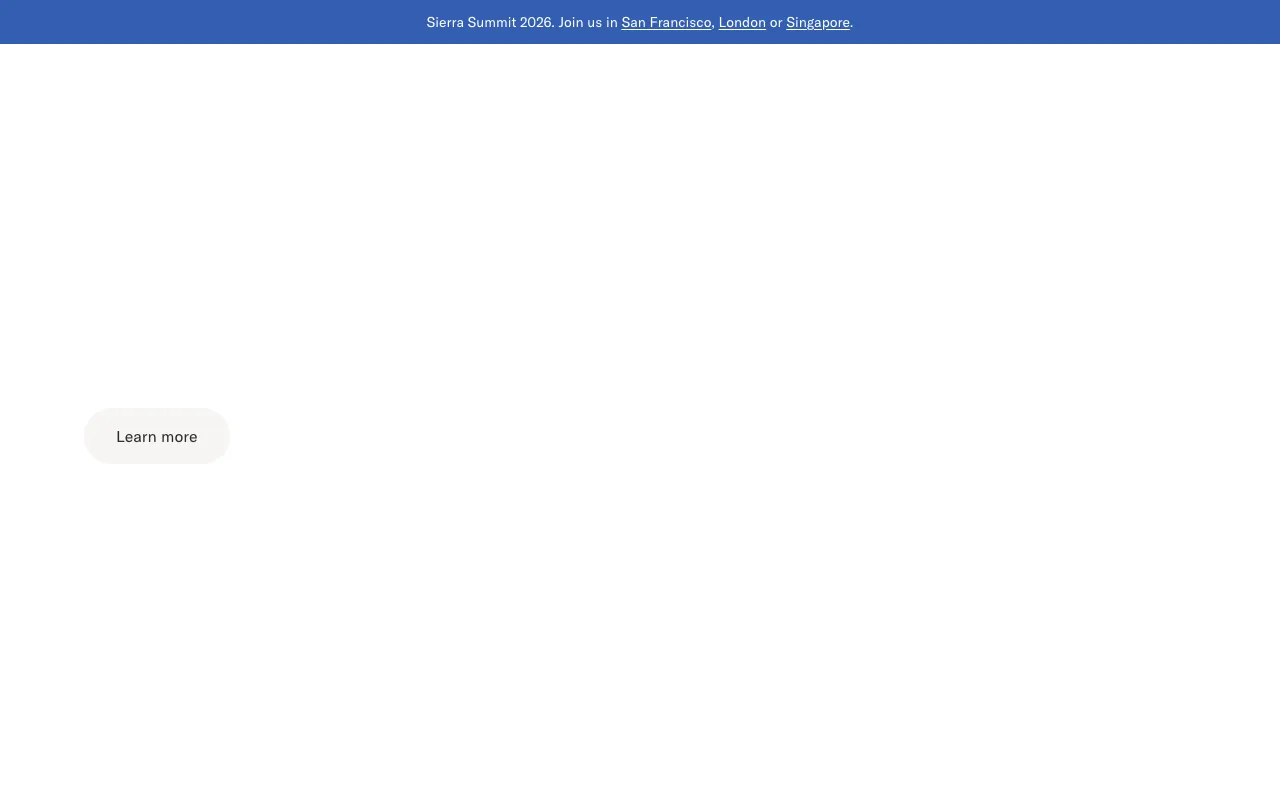 Page d'accueil de Sierra le 2026-09-19